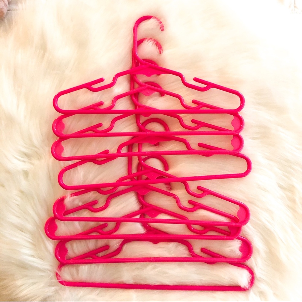 🔥EUC 6 Toddler Hot Pink Hangers